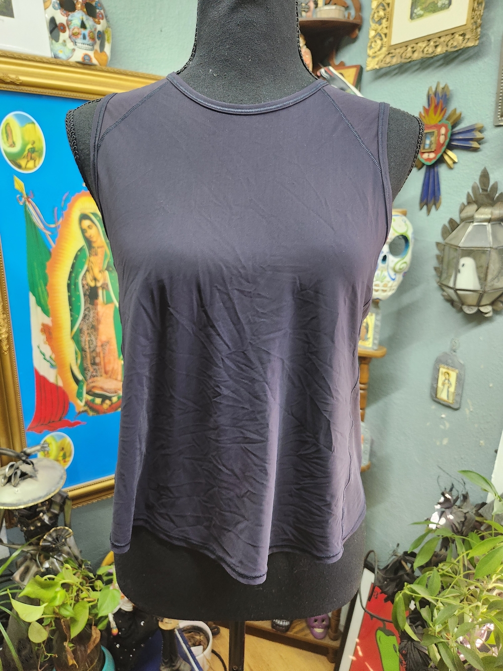 lululemon athletica Black Sleeveless Crewneck Tank